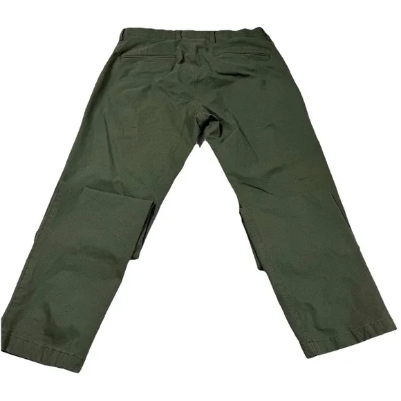 J Crew Tech Pants Mens 29x32 Green Preppy Chino 484 Slim Fit Performance Casual - Picture 2 of 10